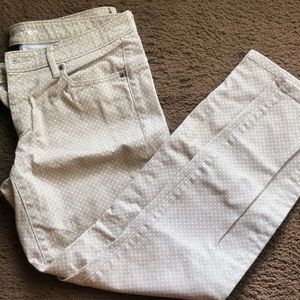 polka dot skinny jeans